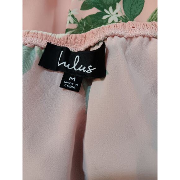 LULUS Off Shoulder Dress Medium Pastel Pink Romantic Coquette Party Wedding - Picture 3 of 8